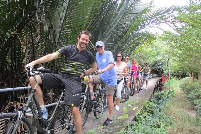 5-Hour Bike Tour of Hidden Bangkok - Green-belt riding toward Bangachao style scenery