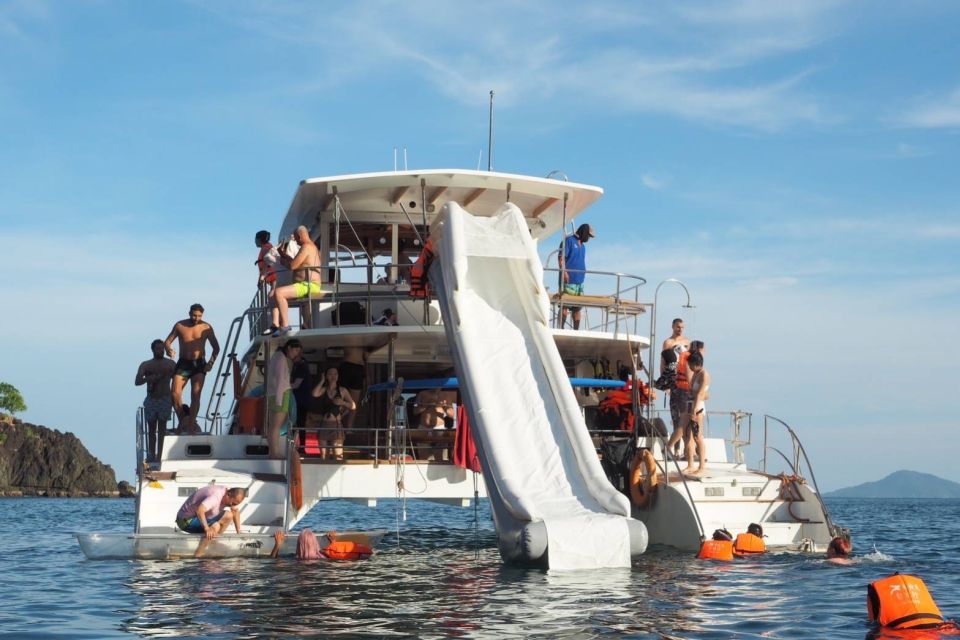 Amazing Coral Island & Sunset Dinner with Power Catamaran - Transfers, insurance, and included gear: small details that save time