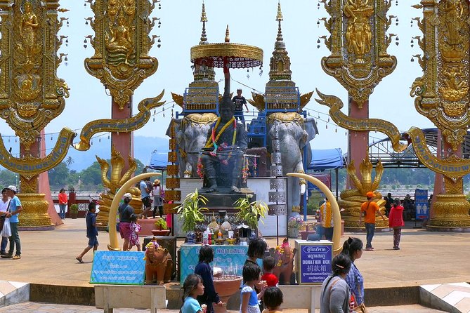 Ancient City Tour from Chiang Rai including Golden Triangle and Royal Villa - Chiang Saen: ancient double walls after the border buzz