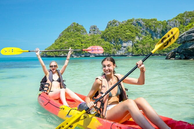 Angthong National Marine Park by Highsea Tour (Official) - Kayaking the Blue Lagoon near Koh Mae Koh