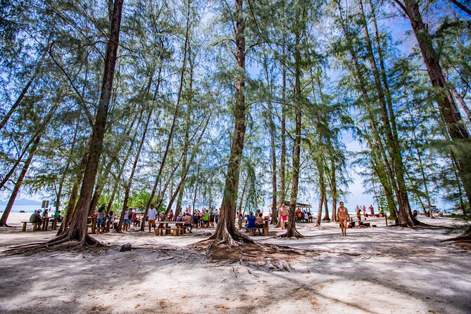 Bamboo Island and Phi Phi Island Full Day Tour From Phuket - Monkey Beach: quick time for selfies and a brief nature moment