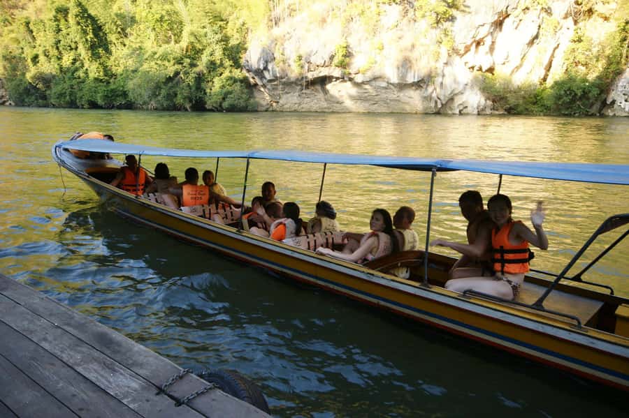 Bangkok: 2-Day River Kwai Trip with Floating Hotel and Meals - Long-tail boat to the floating raft hotel: the trip slows just enough