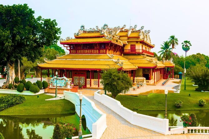 Bangkok Ayutthaya Temples and Boat Tour with Lunch - Bang Pa-In Palace: the palace stop that changes the mood