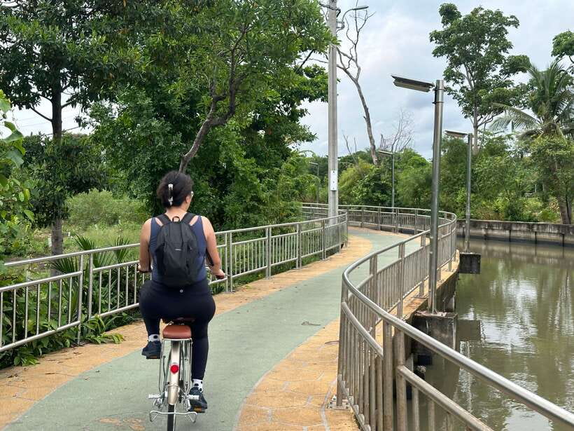 Bangkok: Bang Kachao Green Lung Bike Tour - Sri Nakorn Khuen Khan Park: a photo stop that also breaks the ride