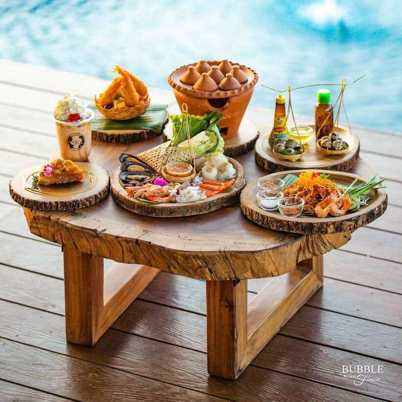 Bangkok: Bubble in the Forest Cafe Food Packages - The 90-minute plan: how the food package usually unfolds