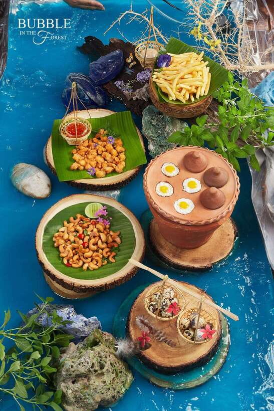 Bangkok: Bubble in the Forest Cafe Food Packages - Savory dishes, handcrafted drinks, and sweets that actually land