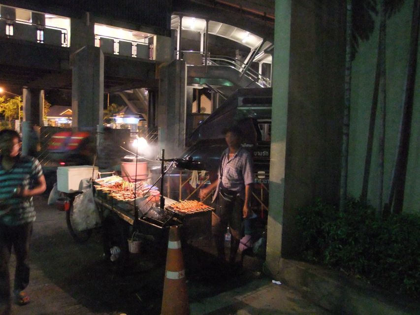 Bangkok by Night Cycling Tour with Street-food Meal - Chao Phraya ferry crossing: the skyline view from water level