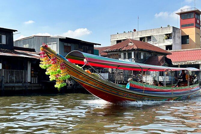 Bangkok Canal Shared Cruise by Longtail Boat - Floating village views and canal-side daily life