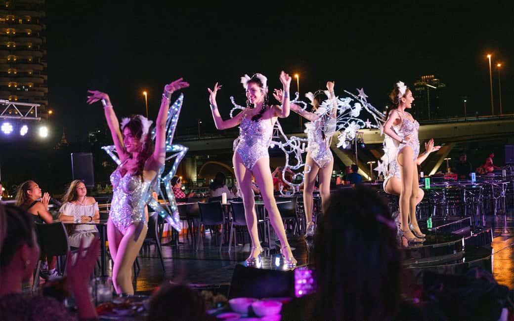 Bangkok: Carnival Party Dinner Cruise on the Chao Phraya - The Main Event: DJ Beats and Ladyboy Cabaret on the Upper Deck