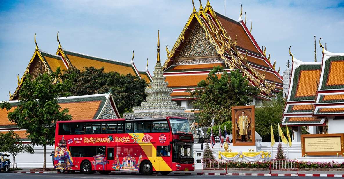 Bangkok: City Sightseeing Hop-On Hop-Off Bus Tour - Red Line stops: Walking Street, temples, and sea-facing variety