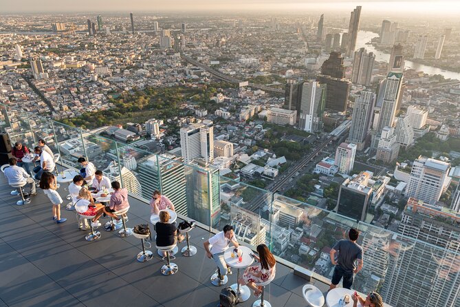 Bangkok Damnoen Saduak, Train Market, Mahanakhon Skywalk - King Power Mahanakhon: Dropped Off at the Tallest Building in Thailand