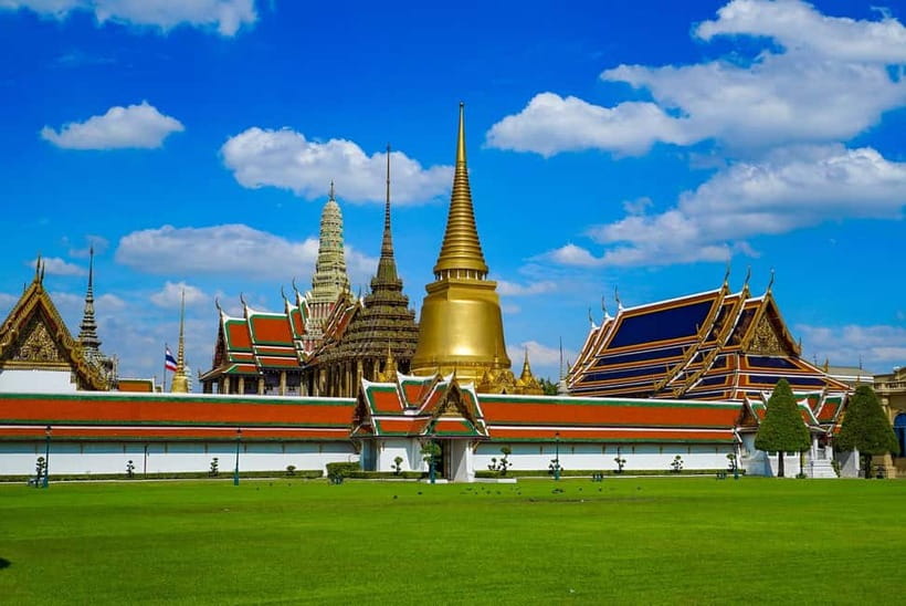 Bangkok: Grand Palace, Wat Pho, Wat Arun Sacred & Local Tour - Getting there and moving around: riverboat, tuk-tuk, and short travel legs