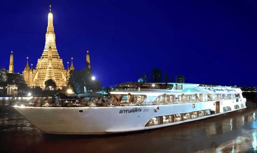Bangkok: Grand Pearl Dinner Cruise with Hotel Transfer - Chao Phraya at Night: What Boarding Feels Like