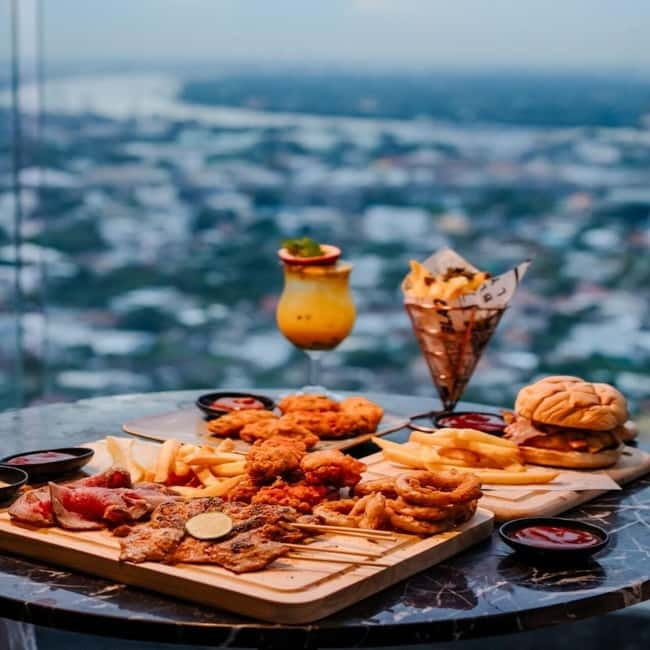 Bangkok: Gravity 87 Rooftop Lounge At Ramada Bangkok - Food and drinks: bar bites that make sense for a rooftop