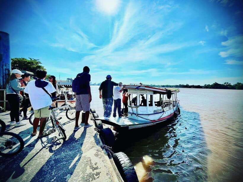 Bangkok green oasis guided bike tour with boat ride - The Two Ferry Trips: Cool Breeze, Local Commuter Energy