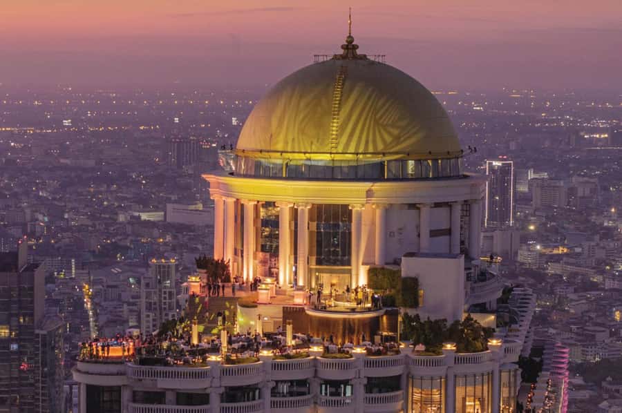 Bangkok: Lebua Sky Bar & China Town Street Food by Tuk Tuk - From your hotel to State Tower: the value of starting at 6:00 PM