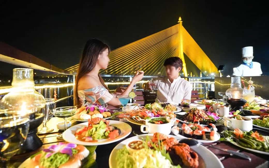 Bangkok Luxury White: Sunset or Buffet Dinner Cruise - Two different cruises: golden hour vs full dinner at the Chao Phraya