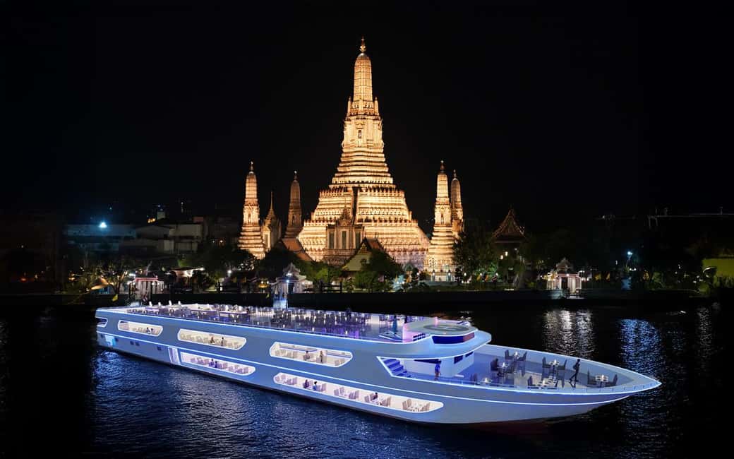 Bangkok Luxury White: Sunset or Buffet Dinner Cruise - The buffet and drinks: Thai and seafood plus what to expect about temperature