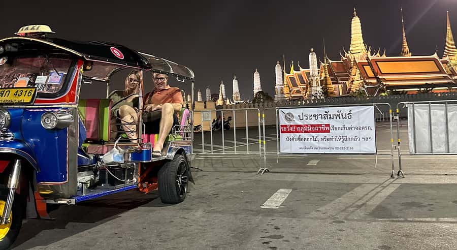 Bangkok Night Tour: Food, Temple & Tuk-Tuk - A local temple at night: less crowded, more atmospheric
