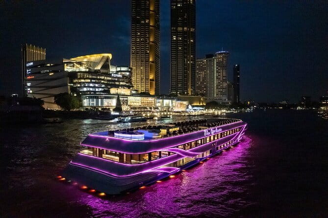 Bangkok Opulence Chao Phraya River Dinner Cruise from ICONSIAM - Deck choice is everything for Wat Arun and skyline photos