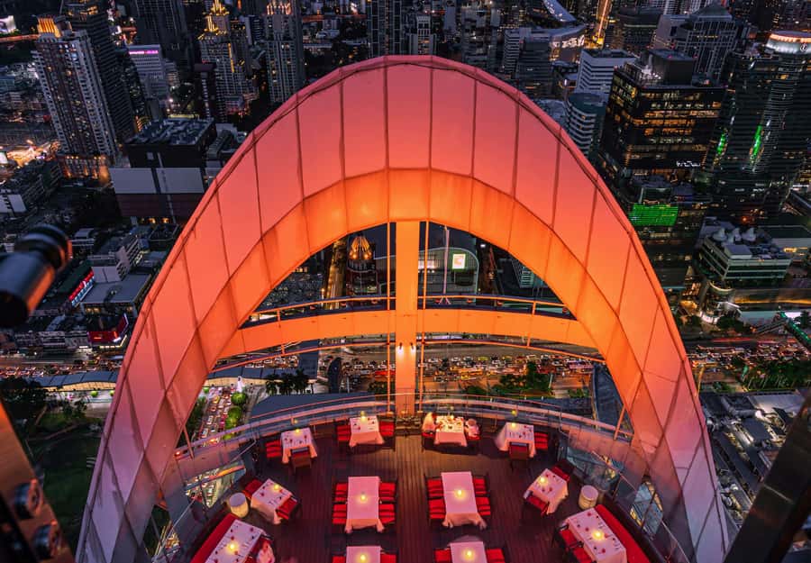 Bangkok: Red Sky Restaurant 55th Floor - Entering Red Sky at Centara Grand CentralWorld