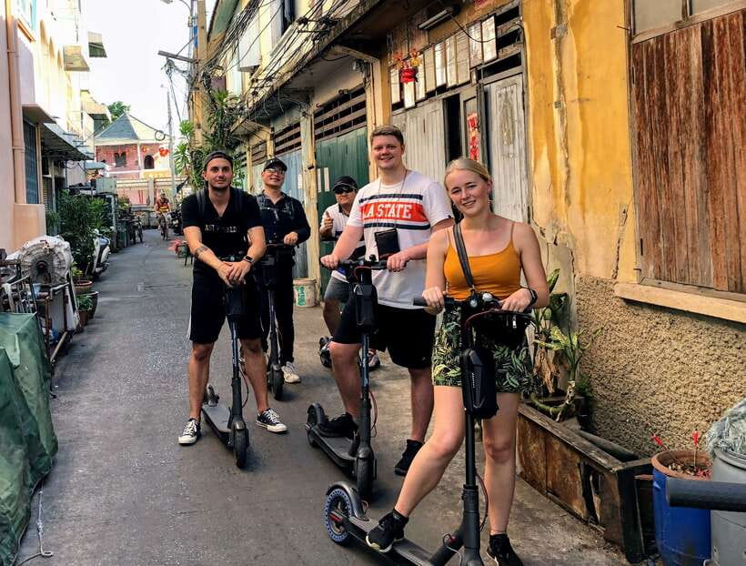 Bangkok: Riverside E-Scooter Adventure with StreetFood Snack - Soi Kudeejeen: Portuguese influences, plus snacks you can’t skip