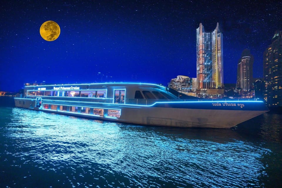 Bangkok: Royal Princess Cruise with Optional Hotel Transfer - Live music on board: enjoy the show without losing your conversation
