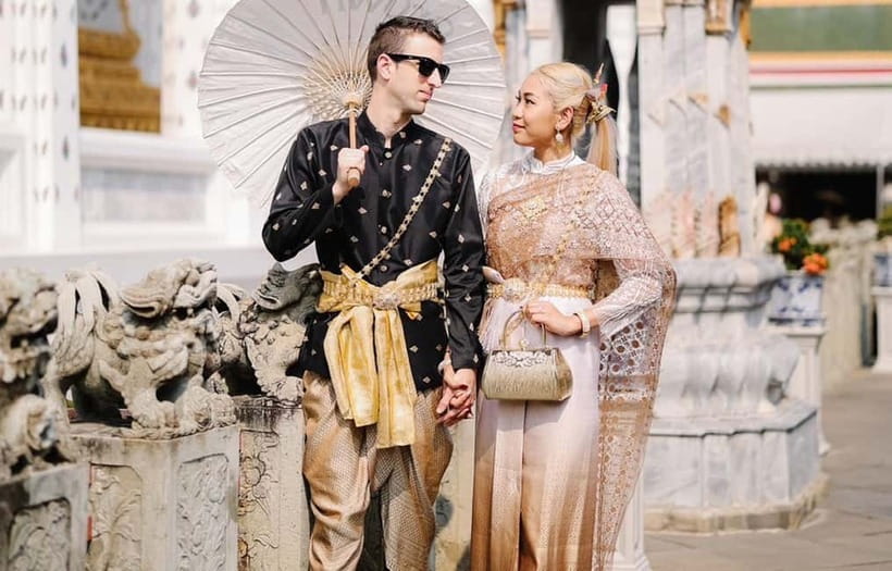Bangkok: Thai Costume Rental + Hairdo, Makeup & Accessories - Costume choice: making the fit look right in photos