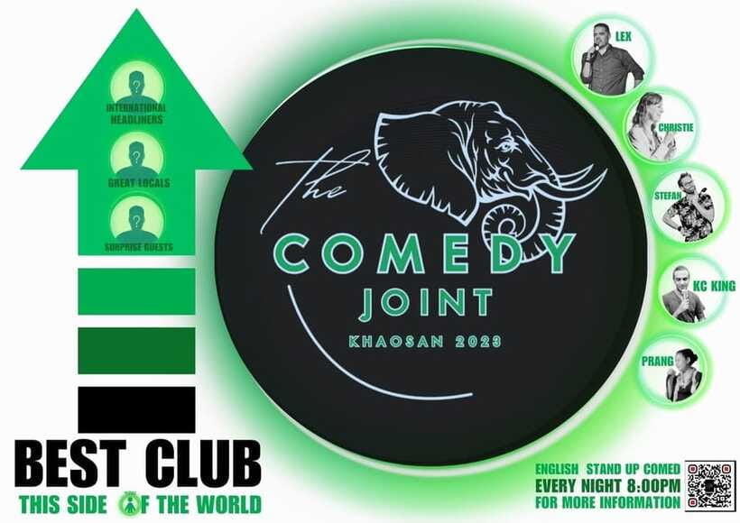 Bangkok: The Comedy Joint Khaosan Show Ticket - The Lineup: Local Legends Plus International Headliners