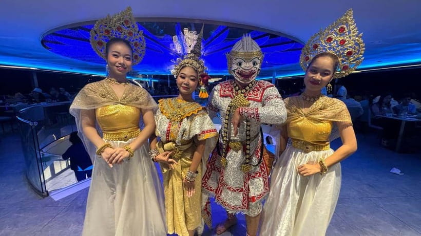 Bangkok: The Planet Chao Phraya River Dinner Cruise - How the cruise flows: welcome drink, sail, landmarks, then dinner