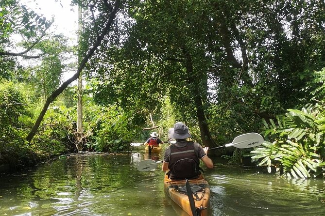 Bangkok Tour by Boat and Bike - The canal cruise: kayak or canoe changes the feel of Bangkok water