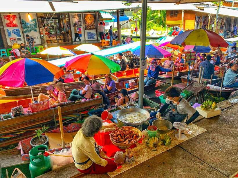 Bangkok: Train Market & Floating Market with Boat Ride - Shopping and Food: Fun Finds With a Tourist-Price Reality Check