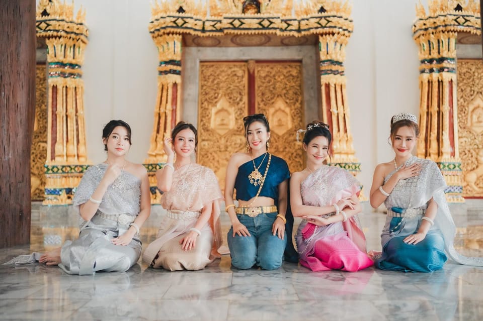 Bangkok:Thai costume with Long tail boat photoshoot - The Long-Tail Boat Ride Near Wat Paknam Phasi Charoen