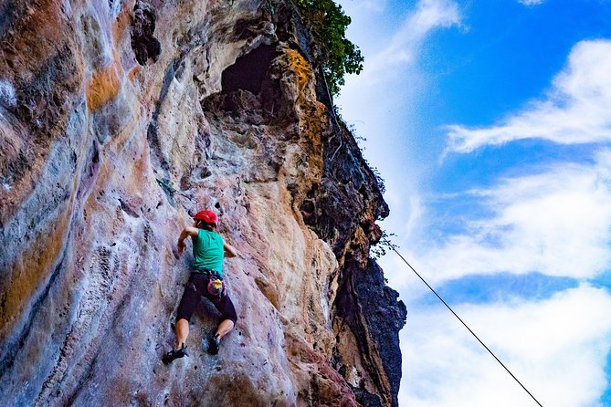 Beginner's Full Day Rock Climbing and Caving Tours at Railay Beach in Krabi - Guides, gear, and the small support details that make beginners comfortable