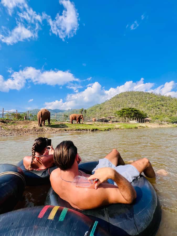 Chiang Mai 2-Day: Trekking, Tubing & Elephant Observation - River Tubing at Mae Taeng: Safety Gear Plus the Right Kind of Fun