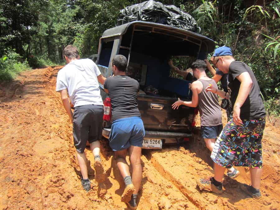 Chiang Mai: 2 Days, 1 Night Non-Tourist Trek - Entering the Trek Zone: Pickup, Elephant Camp, and Early Jungle Energy