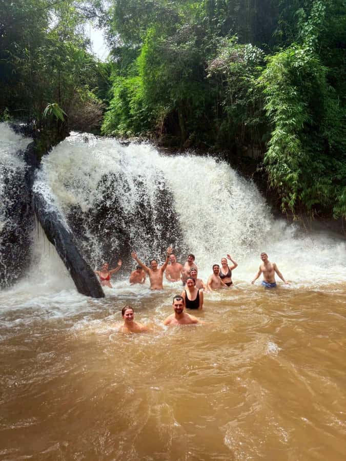 Chiang Mai: 2-Days Jungle Trek, Waterfalls and Karen Village - White Karen Farmlands to Mae Win Jungle: Day 1’s Hike and Waterfall Lunch