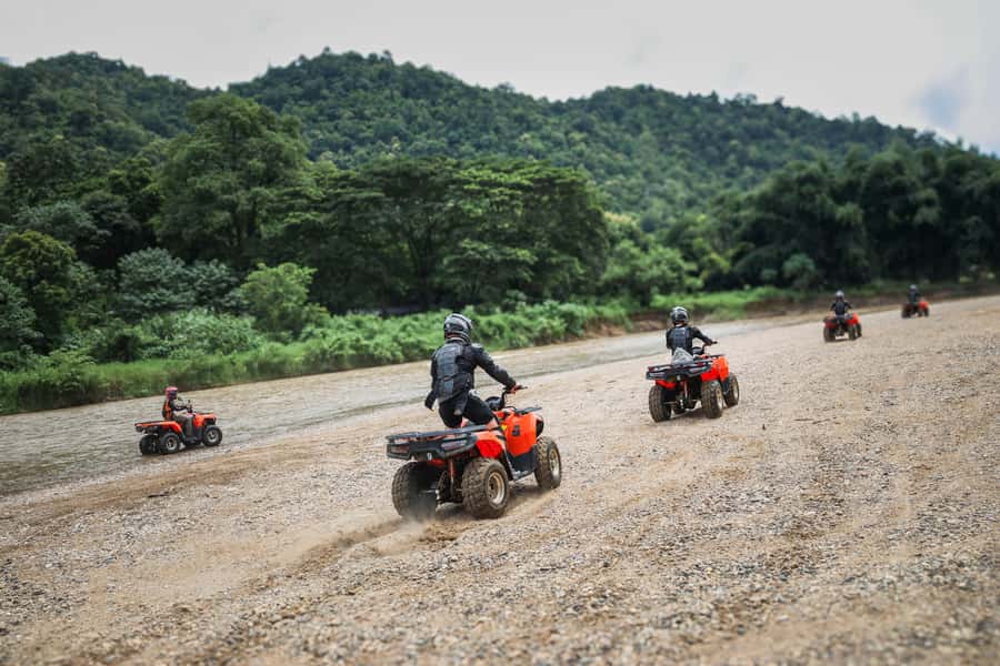 Chiang Mai 3-Hour ATV & White-Water Rafting Adventure - ATV in the Mae Taeng countryside: 40 km of jungle track and mountain views