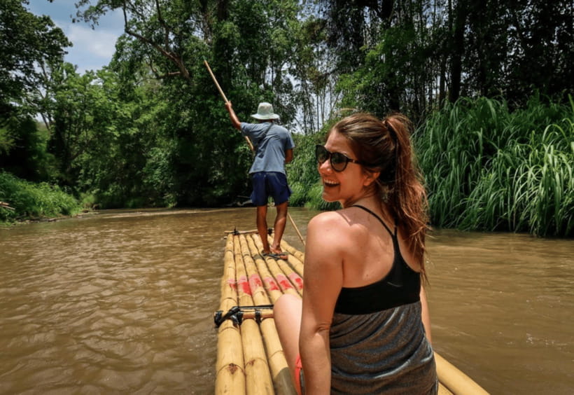 Chiang Mai: Bamboo Rafting with Hotel Transfers - Elephant time: observation comes first, feeding costs extra