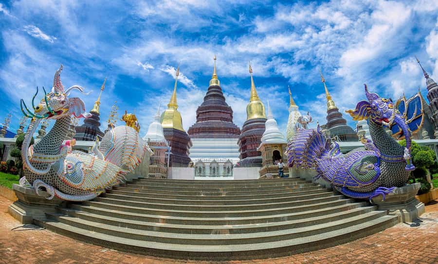 Chiang Mai: Chiang Dao Caves and Jungle Trek with Lunch - Wat Ban Den’s Blue Temple: A Color Change Before You Return