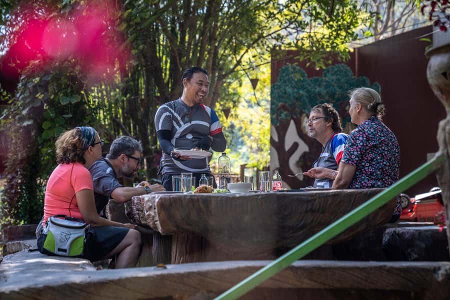 Chiang Mai: Countryside Adventure by Bike - Ban Tawai woodcarving village: craft you can see up close