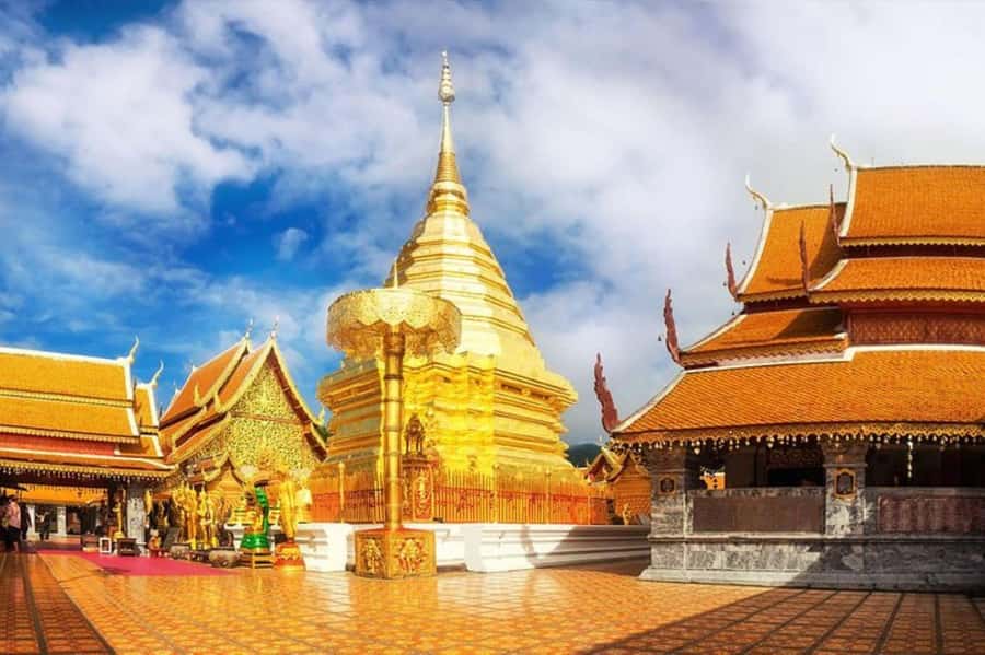 Chiang Mai: Doi Suthep, Orchid Farm and Waterfall with Lunch - Wat Phra That Doi Suthep: Chiang Mai’s Temple Symbol Up Close