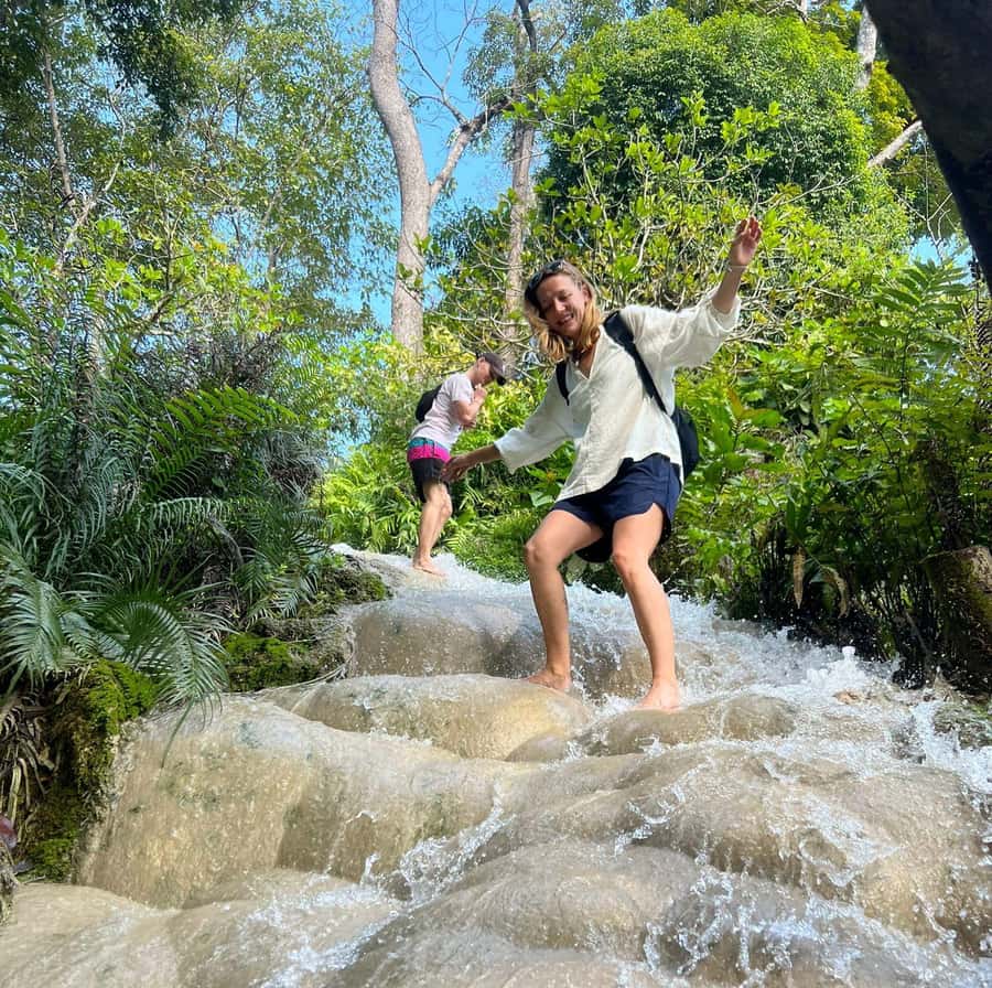 Chiang Mai: Doi Suthep Temple & Sticky Waterfall Trip - Doi Suthep: golden pagoda, stair steps, and city views