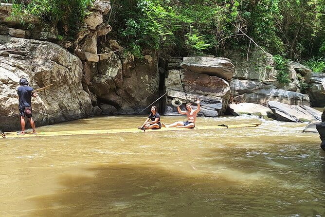 Chiang Mai Elephant Sanctuary Observation and Bamboo Rafting - Stop 1: Thung Luang at Joy Elephant Sanctuary and the Waterfall Break
