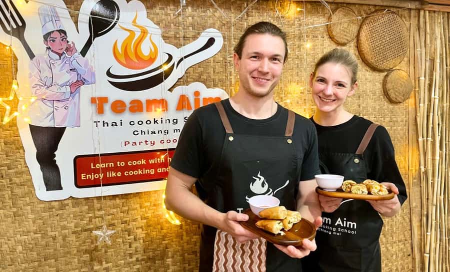Chiang Mai: Ethical Elephant Sanctuary & Thai Cooking Class - Hands-On Thai Cooking with Aim: Make Flavor, Not Guesswork