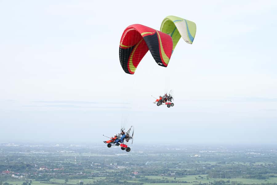 Chiang Mai: Flyzone Thailand Paramotor for 2 People - Capturing the Ride: GoPros for Photos and Video