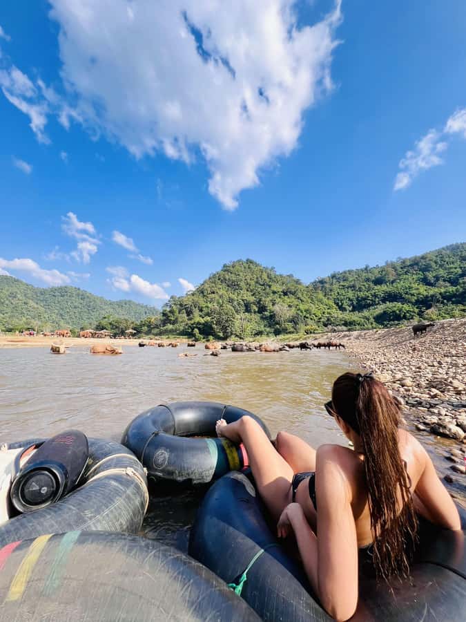 Chiang Mai Full-Day: Trekking, Tubing & Elephant Observation - Getting to the Start: Mae Taeng Drive and Base Camp Comfort