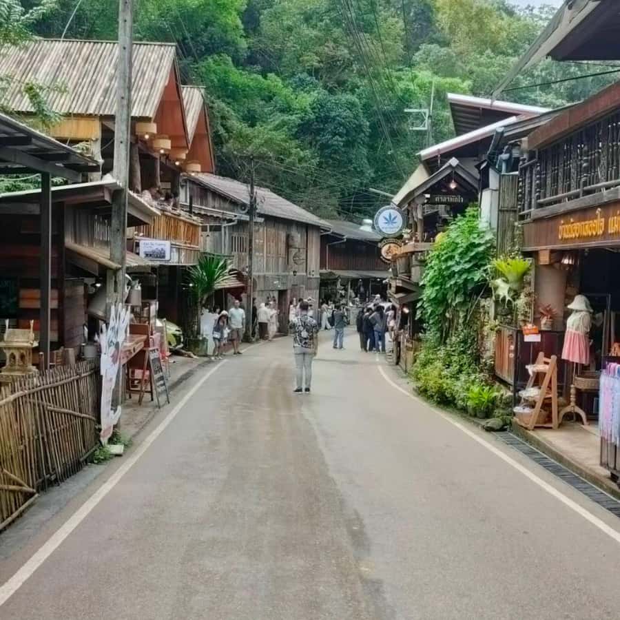 Chiang Mai: Mae Kampong Village, Hot Springs & Bor Sang Tour - Mae Kampong Village: Creekside Walks and Kampong Flowers