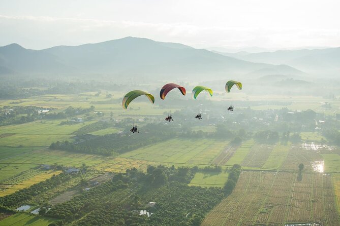 Chiang Mai Paramotor Flying Experience - The Air Time: 15 Minutes Up, 600 Feet Possible, and Best Light Tips