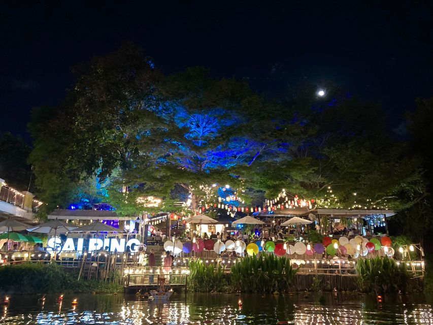 Chiang Mai: Ping River Night Kayaking into City Center - The route and timing: from pickup to the Ping under colored light